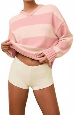 NEW SOLID & STRIPED reva pullover sweater in gelato stripe